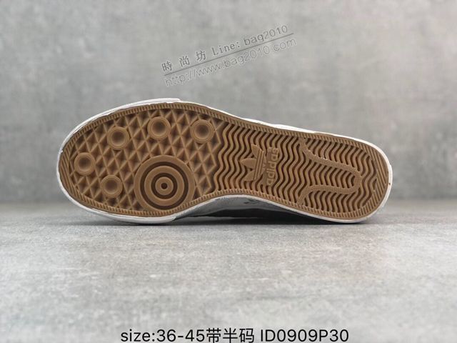 Adidas鞋 新品爆款 adidas三葉草專櫃正品 滿印logo鞋底 阿迪達斯帆布鞋 EE5614 男女同款  hdx13282